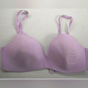 Secret Treasures Women Adjustable Strap Wireless Padded Bra Purple Lilac 36 D